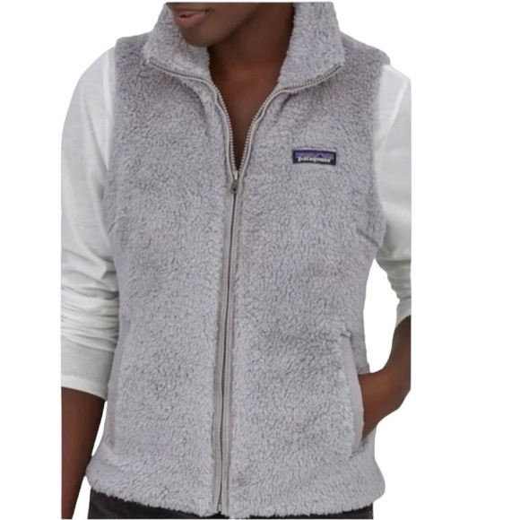 Patagonia Jackets & Blazers - PATAGONIA LOS Gatos Deep Fleece Vest in Light Gray Size XS